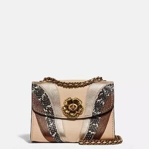 Coach Parker 18 Wave and Snakeskin Bag